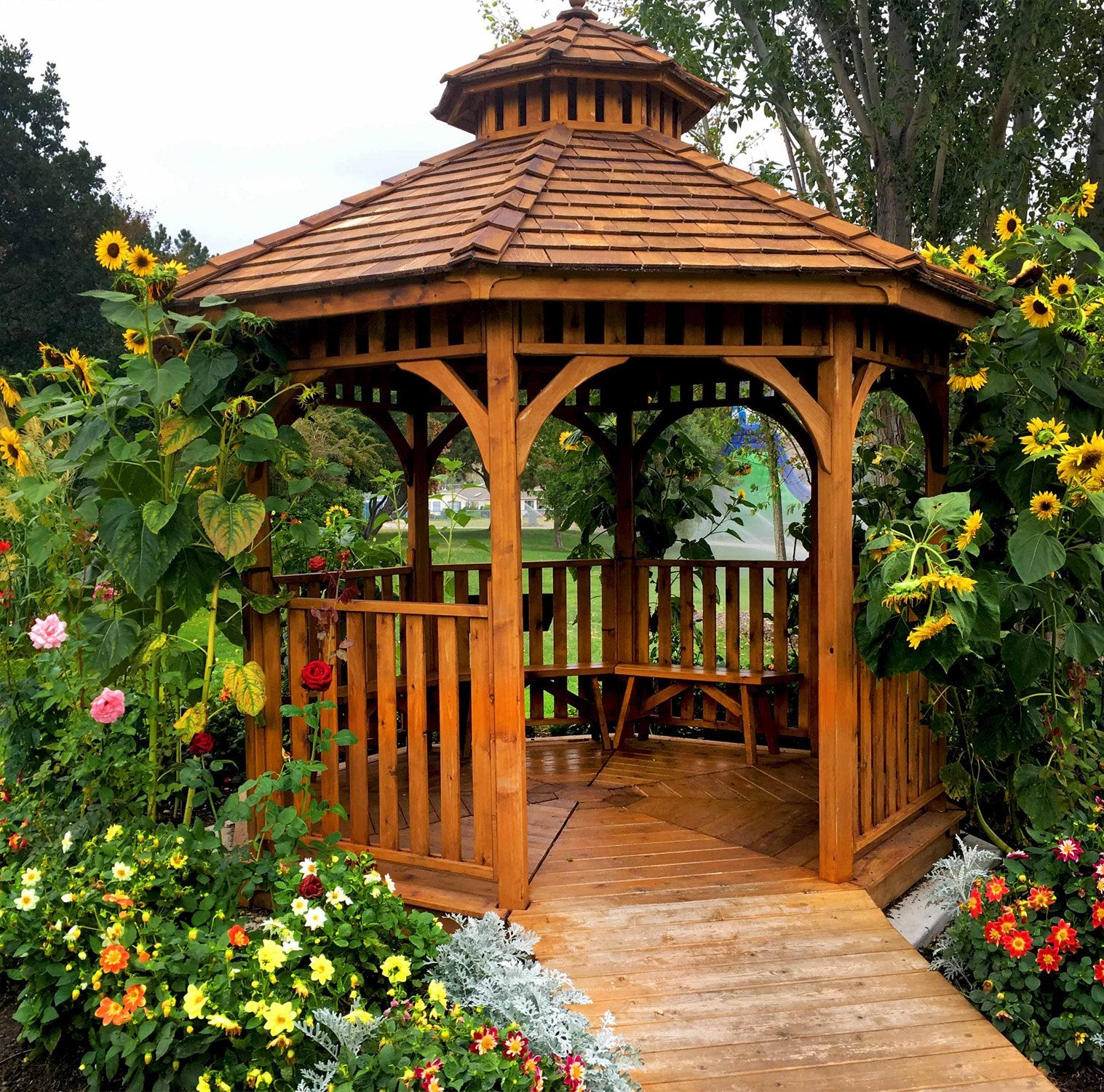 Outdoor Living Today 10' Western Red Cedar Octagon Gazebo