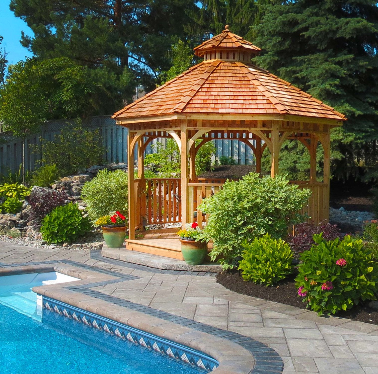Outdoor Living Today 12' Western Red Cedar Octagon Gazebo