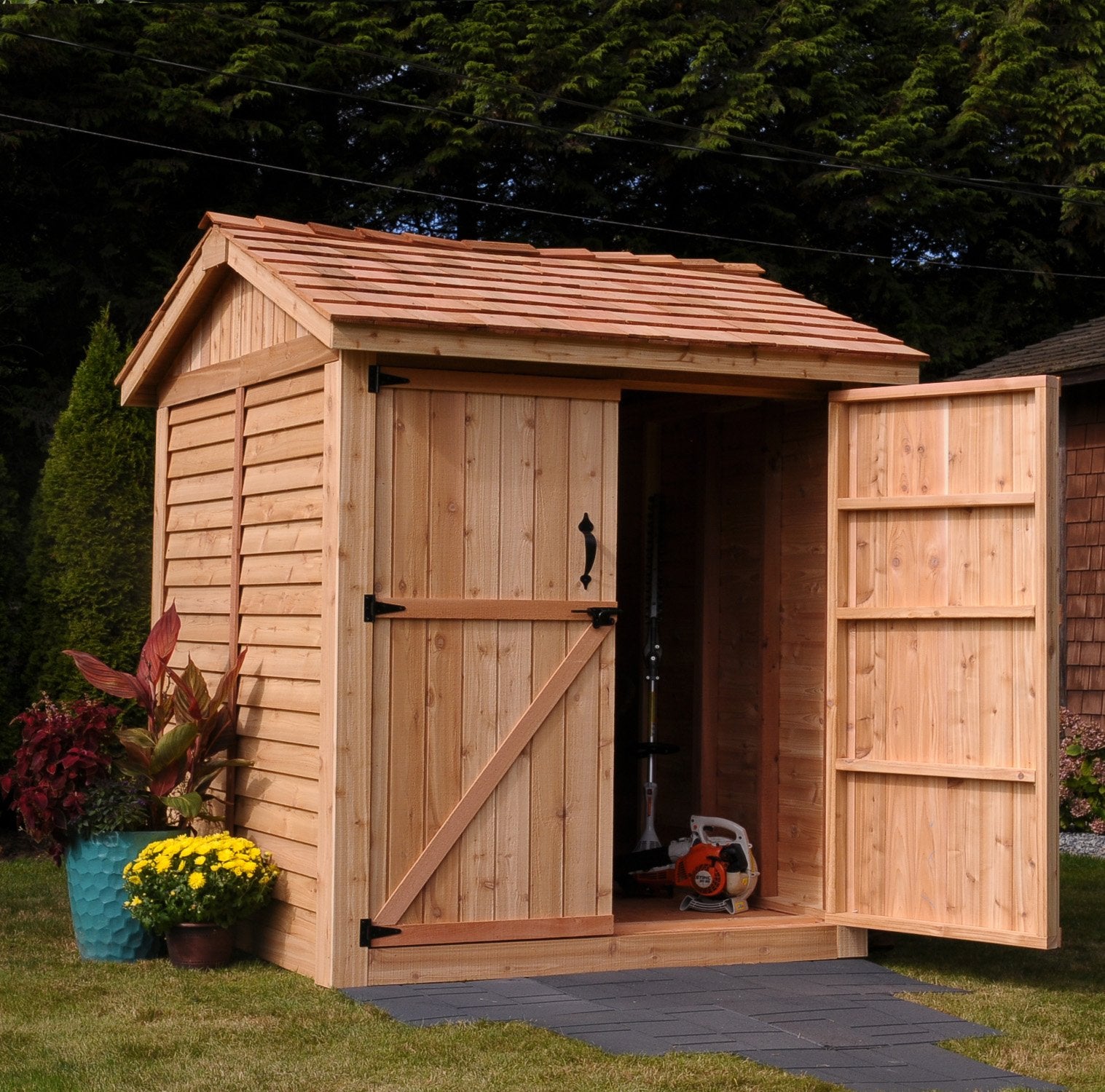 Outdoor Living Today 6x6 Western Red Cedar Maximizer with Metal Roof