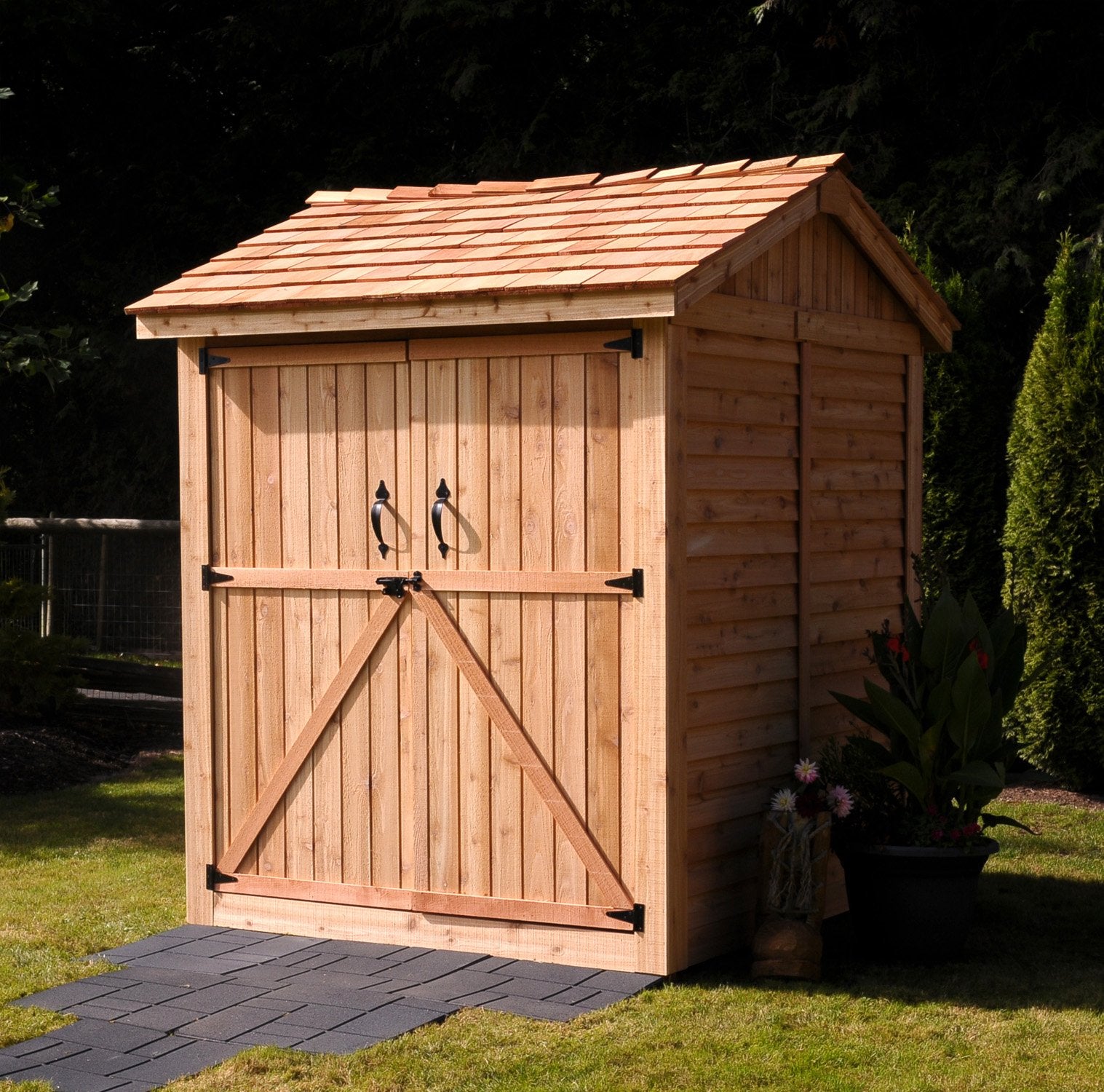 Outdoor Living Today 6x6 Western Red Cedar Maximizer with Metal Roof