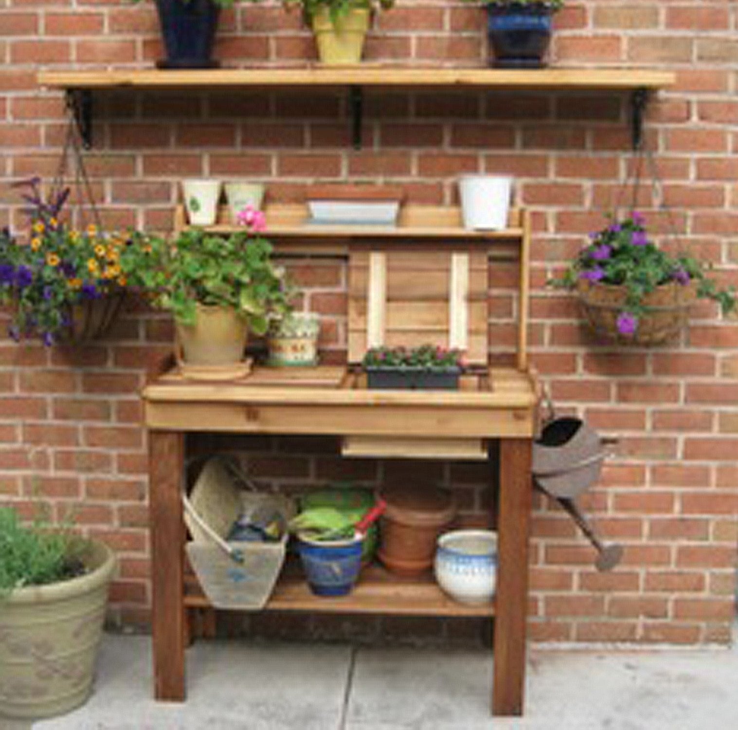 Outdoor Living Today 4x2 Western Red Cedar Potting Bench